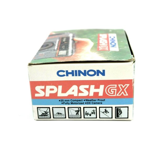 New Chinon Splash GX AF Gray Point & Shoot Weather Proof 35mm Film Camera NOS - Picture 5 of 11